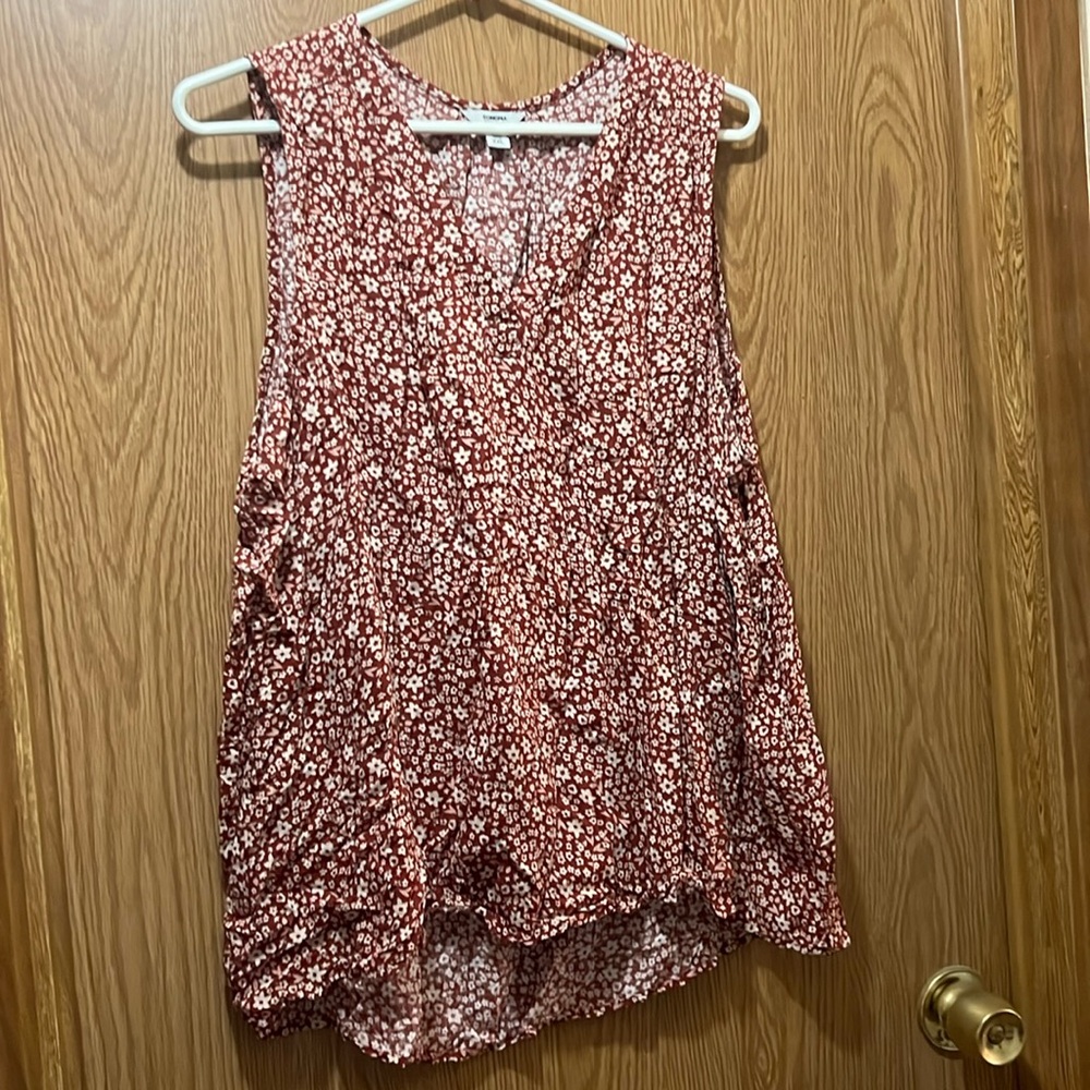 Sonoma Cream Sleeveless Blouse V-Neck
